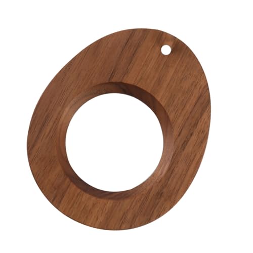HEALLILY Soporte de embudo de madera para café, soporte de filtro de café de nogal, estante de almacenamiento ligero, fácil de limpiar, para uso doméstico y exterior