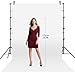 SLOW DOLPHIN 10 x 8.5 ft Photography Photo Video Studio Background Stand Support Kit with Muslin Backdrop (White Black), 5500K 85W LED Blub, Umbrella Lighting Kit for Studio, Portrait, Video Shooting
