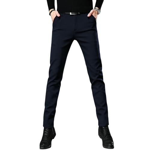 Pantalon business homme stretch noir pour automne et hiver