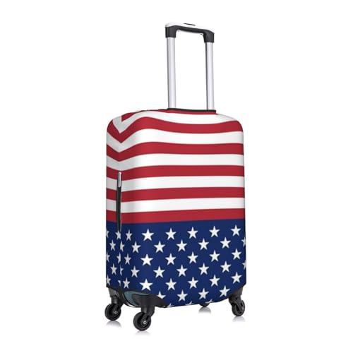 American Flag Stars Stripes Print Luggage Suitcase Covers Elastic Washable Luggage Protector Luggage Covers For Suitcase3