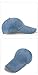 ZERAOKE Men’S Women’S Casual Stylish Denim Baseball Cap with Long Brim,Reflective Design for Night Safety-Blue-Short Brim 3 in