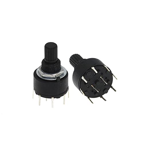 Commutateur rotatif RS16 16mm idéal pour changer les fréquences radio et circuits audio