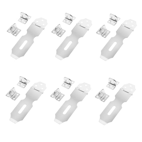 Image of DOITOOL 40pcs Hasp Latch Locking Mechanism for Doors and Cabinets Easy Installation Versatile Outdoor and Indoor Use Secure Padlock Hinge Accessory