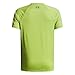 Under Armour Boys' Tech Hybrid Print Short Sleeve T Shirt, (326) Green Vibe / / Royal, Small
