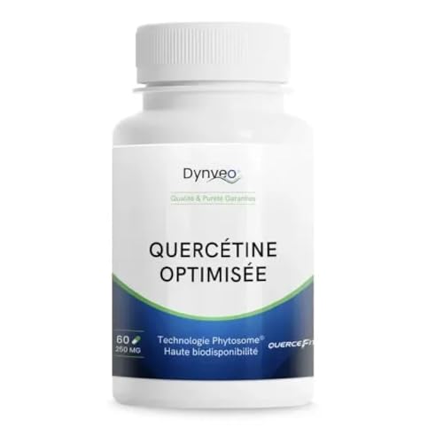 Quercetina ottimizzata Fosfolipide Quercefit® - Microincapsulato 20x plus Biodisponibile - Antiossidante & Immunità - 250 mg 60 capsule vegetali (da 1 a 2 mesi) - Fabbricazione francese - Dynveo
