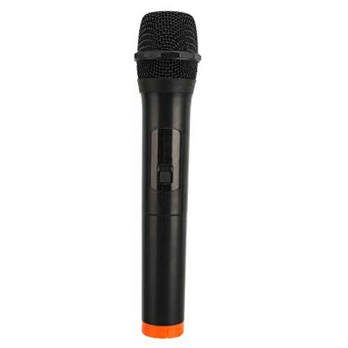 Yechiry Microfono Wireless UHF, Microfono Dinamico Portatile Senza Fili con Ricevitore USB, Adattatore da 6,35 Mm a 3,5 Mm, Portata 131 Piedi, Ideale per Discorsi di Canto, Eventi, Karaoke