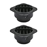 Carkio Warmluftauslass 75mm Auto Heizungsschlauch Rohrleitung Warmluftauslass Auto Standheizung Klimaanlage Lenkung 360 Grad drehbar,2er Pack
