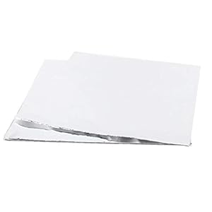 WJIN Aluminiumfolie, 100 Stück verdicktes hochtemperaturbeständiges Aluminiumfolien-Wickelpapier für BBQ-Barbecue-Backen