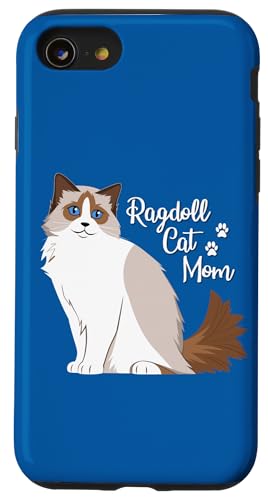 Womens Girls Cute Funny Ragdoll Cat Mom Lover �X�}�z�P�[�X iPhone SE (2020) / 7 / 8 �p
