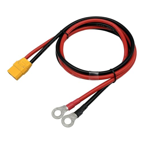 Vocdikficy Cable de Terminal de Junta Tórica XT90H, Cable Conector de Junta Tórica Hembra XT90H para Estación de Energía Solar de Dron FPV con Batería Lipo RC
