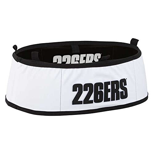 226ERS - Belt Trail Cinturón Portaobjetos Color Negro y Blanco Talla L, Cinturón Ultraligero y Reversible, de Lycra Ultraligera, 6 Bolsillos, Ideal para Running, Bolsillo Principal con Tirador - imagen 2