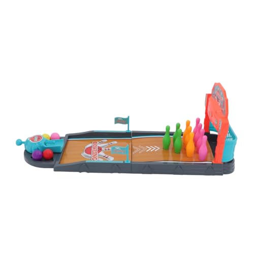 GANAZONO 1set Tabletop Bowling Toy for Boys and Girls Interactive Indoor Bowling Game Plastic and for Family Fun and Skill Development for Parties and Educational Play