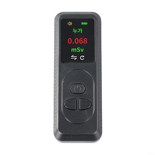 GLFLOW Nuclear Radiation Detector Geiger Counter Personal Dosimeter For X For Gamma For Beta Detection(Black)