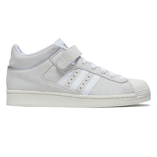 adidas Mens Pro Shell Lace Up Sneakers Shoes - White