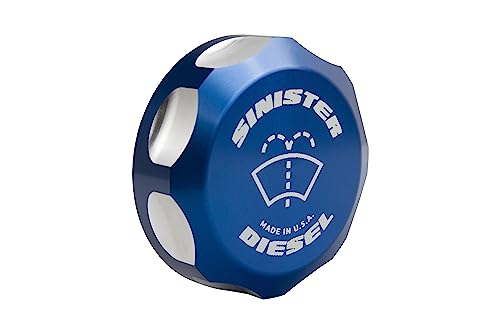 Sinister Diesel Windshield Washer Fluid Cap for 2003-2007 Ford Powerstroke 6.0L
