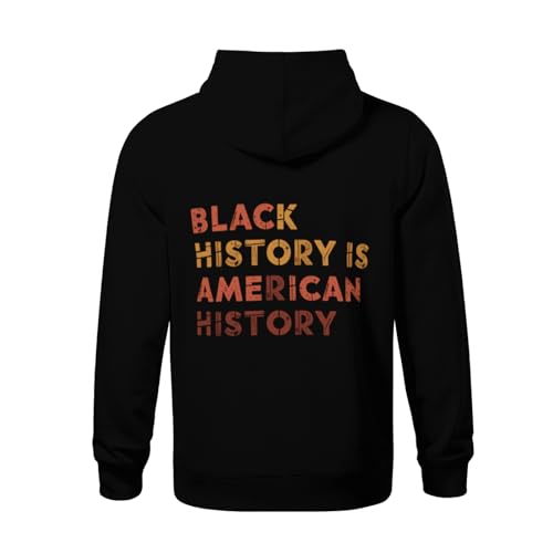 Kids Black Pride Gifts Black History is American History Boys Girls Lightweight Kangaroo Pocket Fleece Hoodies3