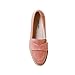 XYD Women Comfortable Low Heel Slip On Flats Closed Round Toe Daily Basic Commute Loafer Work Shoes Size 4 Pink