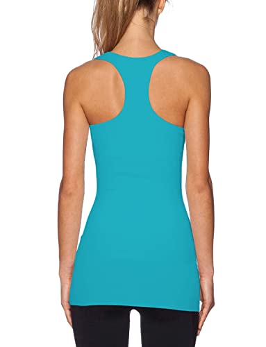 TAIPOVE Long Tank Tops for Women Cotton Layering Racerback Extra Long Camisole Activewear 3packs4