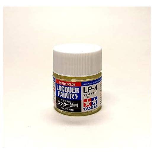 rcecho Tamiya Model Color Lacquer Paint LP-4 Flat White 10ml 82104