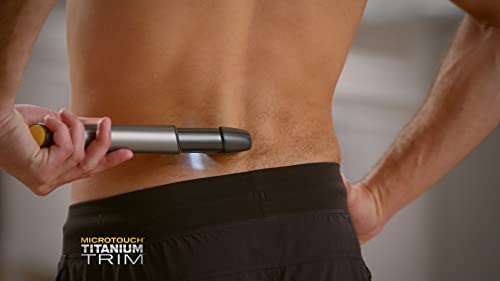 Herramienta de corte de pelo iluminada Microtouch Titanium Trim PRO con batería recargable 4