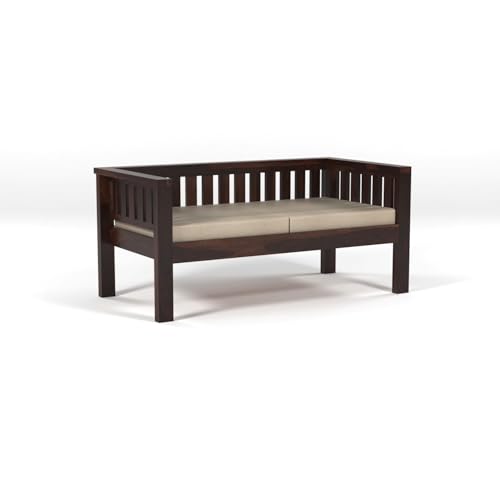 Image of Sheesham Solid Wood 7 Seater Sofa Set for Living Room(7 Seater) (Walnut 2)