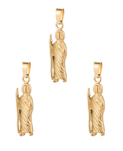 Pendentif Saint Jude acier inoxydable pour remplacer les bijoux qui noircissent et s'oxydent