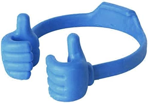 Thumbs Up Movie Watching Mobile Cell Phone Holder Lazy Bed Desktop Mount Stand,Universal Flexible Multi-angle Cute Desk Desktop Phone Holder for Home Office (Purple)
