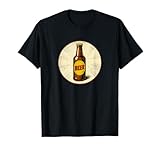 Bouteille de bière rétro Superpower Design Bande dessinée T-Shirt