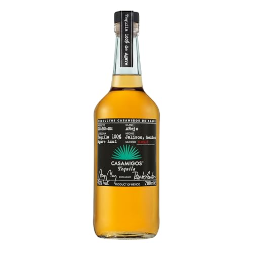 Casamigos Anejo Tequila | 40% vol | 70cl | Notes of Caramel & Vanilla | Small Batch Sipping Tequila | Recommended for Cocktails & other Alcohol Drinks | Made from Blue Weber Agave