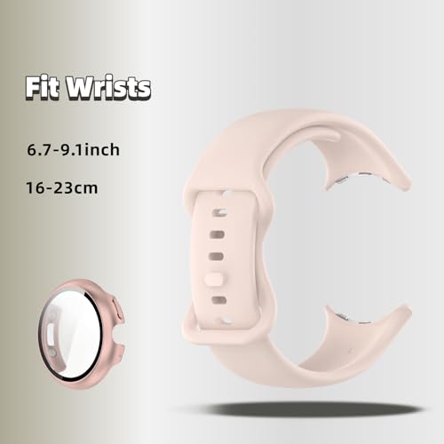Correa silicona compatible Google Pixel Watch 4 41-45mm miniatura 3
