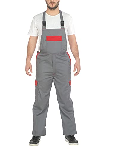 C.B.F. Balducci Group Peto de trabajo con múltibolsillos Gris Rojo M