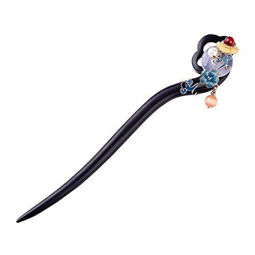 Chinois Rétro Bois Cheveux Stick Jade Épingle Chinois Femmes Cheveux Baguettes (Style Q) Cover