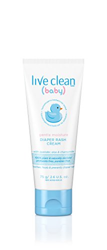 Live Clean Baby Gentle Moisture Diaper Rash Cream, 2.6 Oz