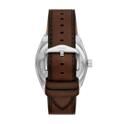 Image of Fossil Men's Everett Quartz Stainless Steel Watch, Three-Hand Watch for Men