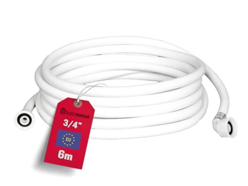 ELECTROHOGAR Tuyau Machine à Laver et Lave-Vaisselle | De 1,5M à 6M | Tuyau Universel d'Arrivée d'eau | Filetage Standard Compatible Avec toutes Les...