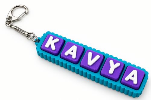 Personalized Name Clicker Keychain | Custom 3D Printed Keyboard Style | Clickable Name Design for Boys, Girls, Kids & Adults | Bag, Backpack & Car Key Accessory | Custom Gift (5 Letter)