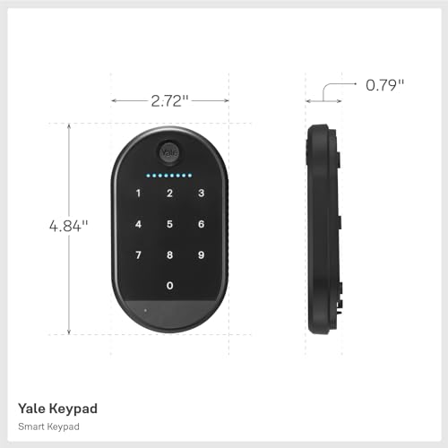 Image of Yale Keypad Bluetooth Keyless Entry Smart Door Lock, Matte Black