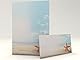 Sommer Urlaub Strand Motivpapier Set mit Umschlag Seestern 20 Blatt A4 und 20 passende Kuverts