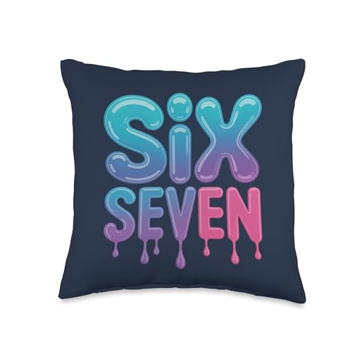 Six Seven Drip 67 Aura Points 6 7 Slang Aura Farming 67 Throw Pillow