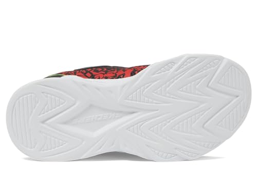 Skechers Baskets Unisexes Vortex 2.0 Zorento pour Enfants, Charbon synthétique Rouge Citron, 38 EU