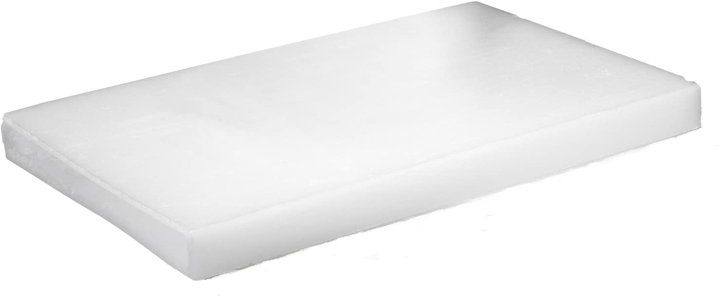 Naturii Cera Pura di Paraffina Solida in Lastra 5 kg Cera Bianca Raffinata per Candele, Restauro, Lubrificante e Uso Tecnico Misura 29 x 49 x 4 cm