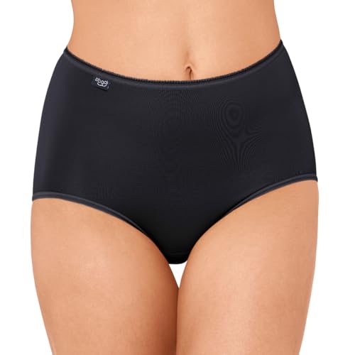 Sloggi Women's sloggi 24/7 Microfibre Maxi C3P Briefs, BLACK, 42