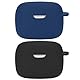 Msialt [2 Stücke] Silikonhülle kompatibel mit JBL Tune 245NC, [Unterstützt kabelloses Laden] [Stoßfeste Schutzhülle] Schöner 3D-Cartoon-Black Blue