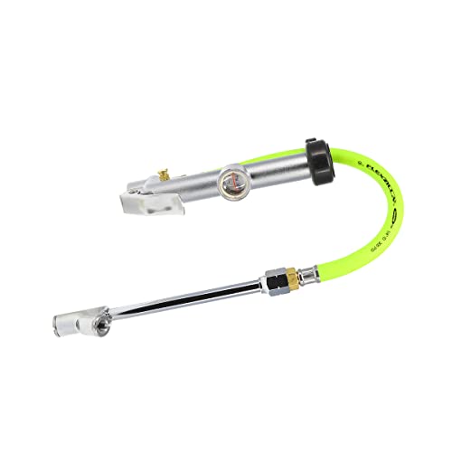 Flexzilla Dual Foot Tire Inflator with 12" Hose Glass Sight Gauge (10 to 120 psi) - image 1