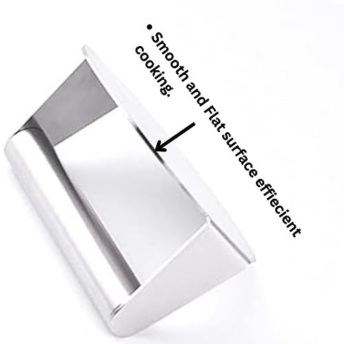 Burger Smasher Stainless Steel 304 Material - Smash Burger Press Easy to Use – 5.5 Inch Round Burger Maker - Burger Press for BBQ Steak Grill Cooking (Option 1)