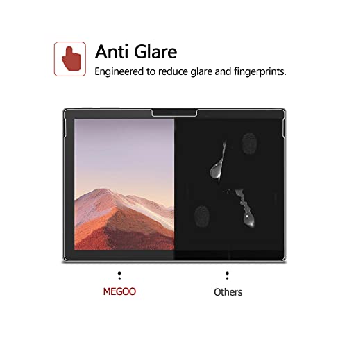 Protector de pantalla Megoo Paperfeel mate para Surface Pro 12.3 2 unidades miniatura 4
