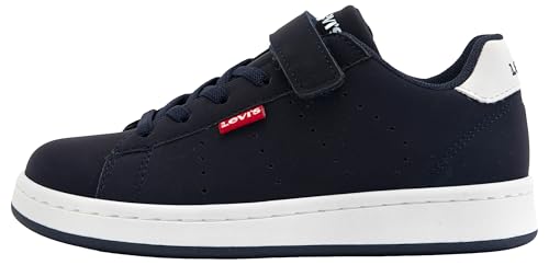 Levi's Avenue Top Velcro-Elastic Lace, Zapatillas, Azul Oscuro, 35 EU