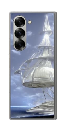 ClearView サムスン Galaxy Z Fold6用 プリント 背面 保護 フィルム 日本製 AI画像SS アクアフロート(Aqua float)