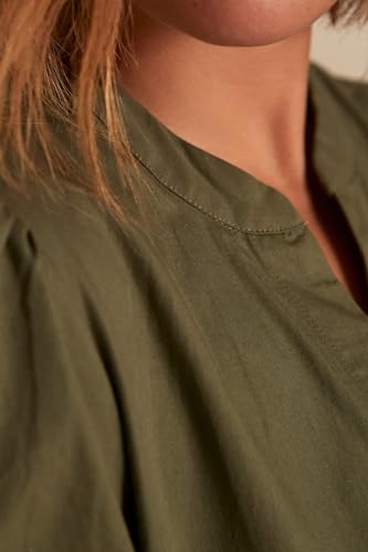 Image of Women's Casual Short Sleeve Drop Waist Dress with Pockets