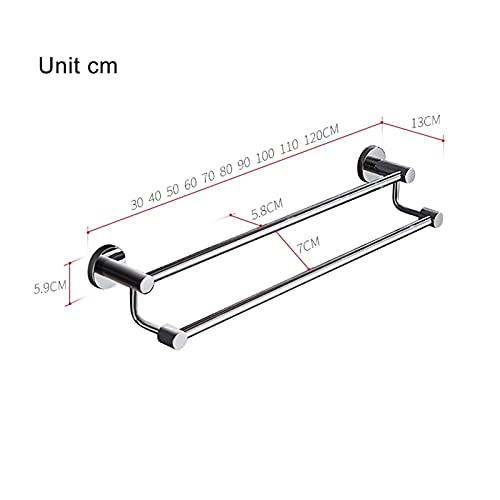 Porte-serviettes double peu encombrant pour optimiser la salle de bain - 5